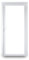 Werkzeugbilligercom Nebeneingangstür - 2-fach-Verglasung - 60mm Profil - Ganzglas - innenöffnend - Weiß - BxH: 1000 x 2100 mm - DIN Links