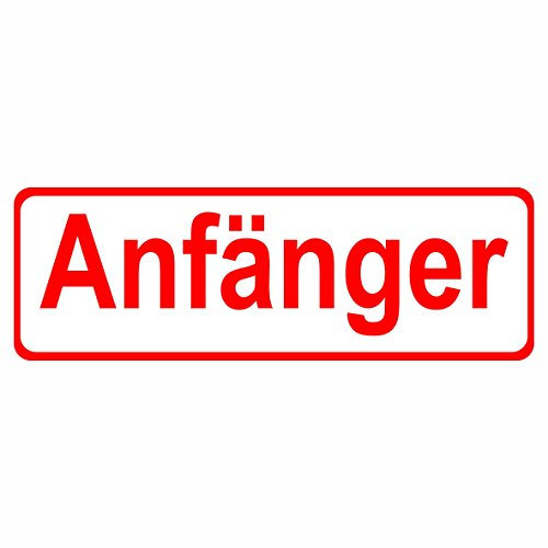 Anfänger Auto Aufkleber Vinyl Stickers 30 x 10 cm