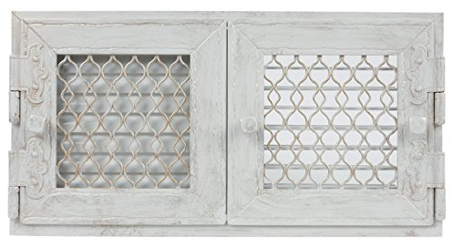 Rejilla de aire caliente retro blanco Horno Chimenea Chimenea heizei nsatz