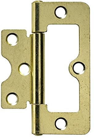 Hettich Lamellentürscharnier 63 mm x 25 mm Stahl vermessingt 2 Stück