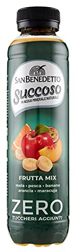 San Benedetto, Succoso Zero al Gusto Fruttamix, 400 ml Bevanda Leggera e Dissetante in Acqua Minerale Naturale, Senza Zuccheri, Conservanti Coloranti e Glutine