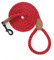 Mile High Life - Laisse en corde de coton tressé avec empiècements en cuir et fermoir en métal robuste - Plusieurs tailles au choix : 1,2 m, 1,5 m et 1,8 m, 6 FT, Rouge