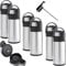 3L / 3000ml Stainless Steel Airpot Air Pot Flask Hot Cold Tea Coffee Pump Action Vacuum Flask by Denny International® (Set of 6 Airpot)