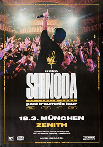 Mike Shinoda of Linkin Park - Post Traumatic, München 2019 » Konzertplakat/Premium Poster | Live Konzert Veranstaltung | DIN A1 «