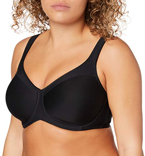 Triumph Donna Modern Soft+Cotton W01, Minimizer bra, BLACK, 4D