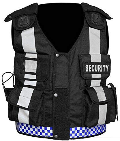 RAC3 Hi Viz Tactical Vest Enforcement, Security, Dog Handler CCTV, Tac-Westen, Schwarz