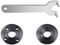 Angle Grinder Wrench Spanner Metal Lock Nut Fits Dewalt Makita 193465-4 Bosch Black & Decker Ryobi 4.5 5 5/8-11