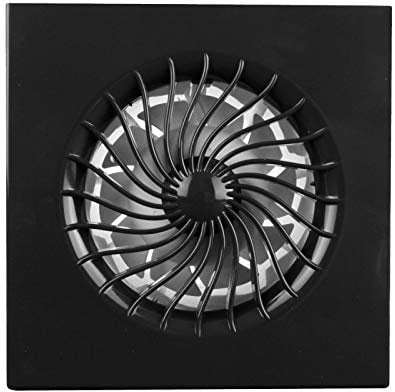 VONLIS Badlüfter Badventilator 100 mm anthrazit Kleinraumventilator Lüfter Ventilator Badezimmer Zuluft Abluft Standard