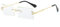 Yojued Rechteckige Retro-Sonnenbrille für Damen und Herren, Mode, Vintage, kleine quadratische Brille, randlos, Rahmen, getönte Gläser, UV400 Schutz, Klassisch, Weiß