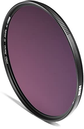 NiSi - 82 mm ND-Filter, runder HUC PRO Nano IR ND1000, 10-Stop, 3.0 Dichte, Neutraldichte-Kameraobjektivfilter, Nano-Beschichtung, IR-Reduzierung, Aluminiumrahmen, Langzeitbelichtung und