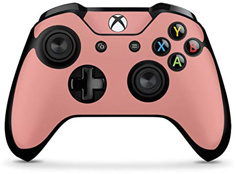 DeinDesign Skin kompatibel mit Microsoft Xbox One X Controller Folie Sticker rosa Farbe Pastell