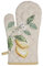 Clayre & Eef LEL44 Ofenhandschuh Küchenhandschuh Zitrone Citron Lemon Beige Gelb Grün Gemustert 18 x30 cm