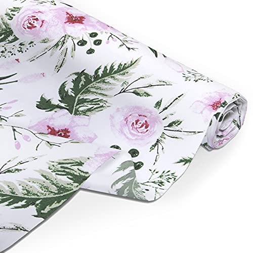 Amilian Baumwollstoff Meterware, Stoffe, Stoffreste, Stoffpaket: ca. 160 cm x 200 cm, zum Nähen, für Patchwork 100% Baumwolle DIY Baumwollstoff, Baumwolltuch, Nähstoffe, Puder Rosa