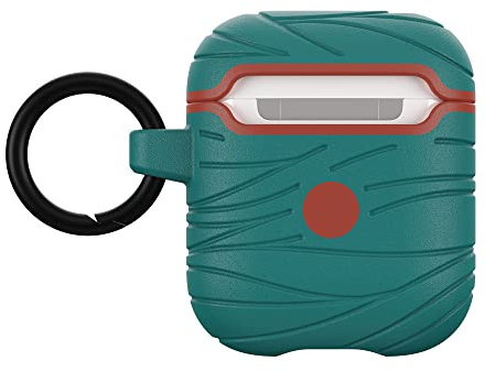LifeProof Kopfhörer Hülle für AirPods (1. Gen 2016/2. Gen 2019),stoßfeste,sturzsichere,dünne,kratz- und abriebfeste Schutzhülle für Apple Watch,inklusive Karabiner,nachhaltig hergestellt,Blaugrün