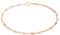 Ardeo Aurum Damen Armband aus 375 Gold Roségold Singapurkette 2,3 mm Breite und 19 cm Länge mit Federringverschluss