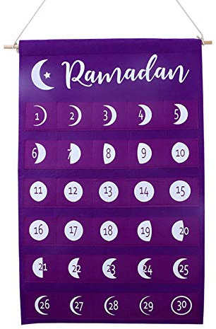 Ramadan Kalender Kinder Befüllt,Ramadan Kalendar,2023 Eid Kalendar Countdown Kalender,Countdown Kalender 2023 für Kinder,Ramadan Advent Kalender,Ramadan Decorations for Home Wall Grous-de