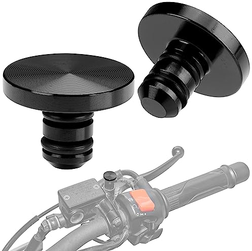 KEMIMOTO Universal M8 Motorrad Spiegel Blindstopfen Schrauben, CNC Aluminium, Motorrad Abdeckkappen für M8 Spiegelgewinde, Gewinde Verkleidungsschrauben, 2 Stücke