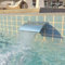 ZEYUAN Pool-Wasserfall Edelstahl, Brunnen Garten Wasserfall, Schwalldusche Pool, Poolwasserfall, Pool Zubehör Wasserfall, Wasserfall- & Bachlaufsets, 30x9x26 cm Silbern