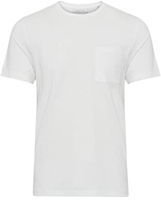 CASUAL FRIDAY CFThor Herren T-Shirt Kurzarm Shirt Basic T-Shirt mit Brusttasche Rundhals-Ausschnitt hochwertige Baumwoll-Qualität, Größe:3XL, Farbe:Ecru (114201)