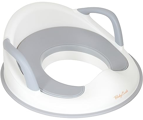Babycurls Toddler Toilet Training Seat with Handles - Secure Fit, Anti-Slip Surface and Lightweight Portable Design for Stress-Free Kids Potty Toilet Training
