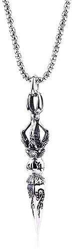YAHOYA Antik Vajra Böser Ingwer Dolch Anhänger Halskette Rock Chain Indische Ganesha Buddhistische Halskette Charm Damen Herrenschmuck