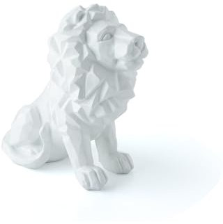 Olympique Lyonnais Statuette Lion Blanc Petit Format
