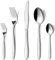 Hunnycook Juego de cubiertos para 6 personas, 30 piezas de acero inoxidable con mango de línea, elegante juego de cubiertos con cuchillo, tenedor, cuchara para casa/restaurante/fiesta, apto para