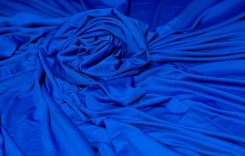 Hussenstoff Spandex 160cm br. Meterware dehnbar Dekostoff (Königsblau)