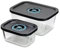 Tognana Avantspace, Lot de 2 Récipients Sous Vide 0,47 L + 1,38 L, verre, transparent