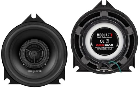 MB Quart QMB100X - 2-Wege Koaxial-System passend für BMW E/F/G Modelle und Mini R Modelle | Plug&Play Sound-Upgrade