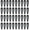 40 Stück Haarspangen Mädchen, 5cm Metall Snap Haarklammern für Frauen Haarschmuck (schwarz)