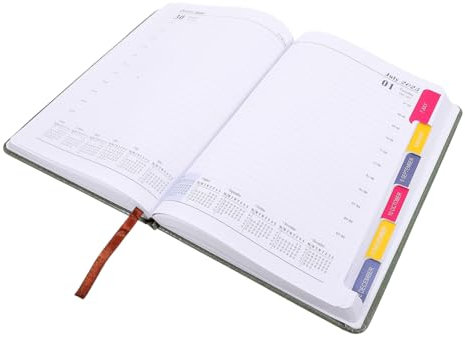 TOGEVAL Tagesplaner Taschenkalender Mit Glatten Seiten Notizbuch Für Büro Schule Studium Tägliche Organisation Und Planung in Grün