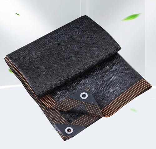AuMarndi Filet d'ombrage pour Pergola Bâche Anti Chaleur Voile Ombrage 5x4 Filet d'ombrage Extérieur Toile d'ombrage Ajourée Blanche,black-2x2m