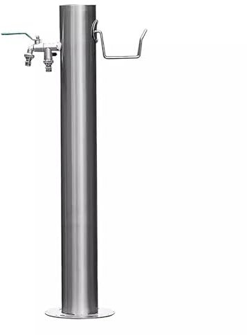 Colonne d'eau extérieure pour irrigation de jardin Robinet à montage au sol pour arrosage (86 cm)