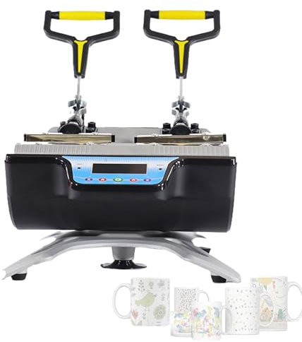 Doppelstation-Tumbler-Presse, Wärmemaschine, Sublimation, Für 11-Oz-Thermotransfer-Bechermaschine, Mit Intelligenter Temperaturregelung, Kann 2 Tassen Gleichzeitig Verarbeiten