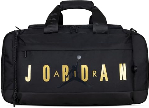 Nike Jordan Borsone (46 L) VELOCITY DUFFLE SM0920-K5X, nero/oro