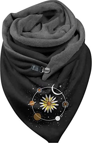 FJKVAVF Black of Friday Angebote 2024 Damenmode Loop Schal Damen Winter Schwarz Schal Baumwolle Herren Schal Damen Schwarz Beige Kaschmir Dreieckstuch Kopftücher Für Damen Sommer Letzte+Bestellung