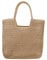 Long Keeper Women Beach Bag Large Weave Tote Bags Straw Zipped Shoulder Bag Boho Casual Summer Beach Bag Straw Bags for Travel Vacation Shopping Picnic (Camel)