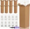 25 Sets Wine Shipping Box, 13 x 13 x 38 cm Single Wine Bottle Cardboard Boxs Protector Bags and Pump, for Shipping Travel Moving Safety of Glass Bottles (Kraft)