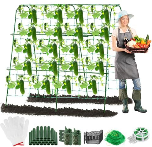 NCTNCX Rankgitter Gurken, Rankhilfe Gurken, Gurkengitter, U-Rankgitter, Rankhilfe Garten für Gurken und Kletterpflanzen