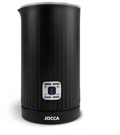 Jocca Elektrischer Milchaufschäumer, 5-in-1, automatischer Aufschäumer und Schneebesen, 300 ml Aufwärmen / 150 ml Aufschäumen, Antihaft-Edelstahl, Kalt- und Warmfunktion, für Cappuccino, Latte, Matcha