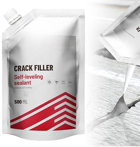 Duty Concrete Crack Repair Adhesive, Asphalt Rissfüller Cement Repair, Bitumen Dichtmasse Fugenmörtel Klebstoff Zur Reparatur Von Betonrissen Reparatur Füller Für Asphalt Flicken (1Pcs, 500mililiter)