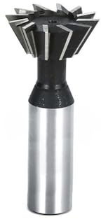 LLMWFA HSS-Schaftfräser mit geradem Schaft 45 55 60 Grad, Schwalbenschwanzfräser 10 16 20 25 30 40 50 mm, CNC-Fräser 1 Stück(10mm x 60)