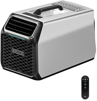 New RV AC Unit with Compressor, Portable Air Conditioner for Camping, Tent & Off-Grid Use, 3500 BTU Cooling Unit for for 32–54 Sq Ft Camping, Vans, Truck Sleepers & Cabins Silver
