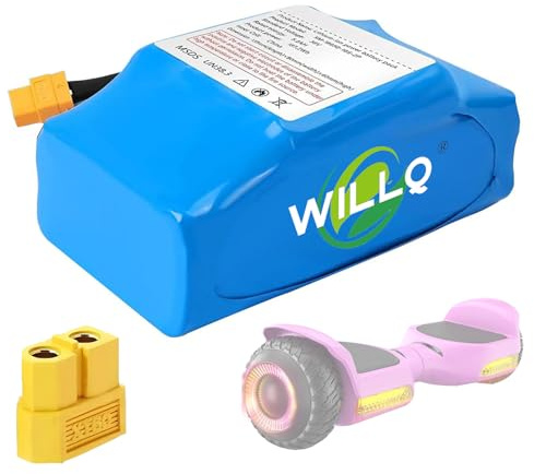 WILLQ Batterie au Lithium 36 V 5200 mAh 4400 mAh 10S2P 4,4 Ah 5,2 Ah pour hoverboards - Pièces de Rechange,36v5.2ah