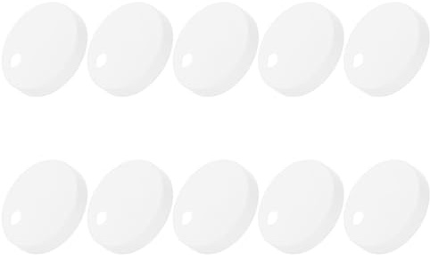 White Plastic Toilet Bolt Caps Covers, 10Pcs Secure Decorative | Toilet Bowl Bolts and Seat Hinges, Universal Fit, Easy to Clean, Bathroom Use
