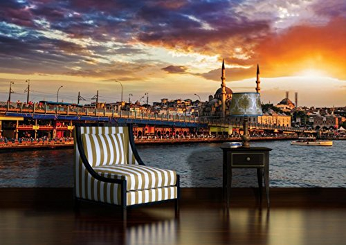 Vlies Fototapete Tapete Vliestapete ForWall Istanbul Stadt AF1069VE XL (208cm x 146cm) Photo Wallpaper Mural