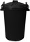 80L/85L - Black - Litre Plastic Colour Bin Garden Rubbish Waste Dustbin