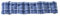 Ambientehome Deckchair Auflage für Liege, kariert blau, ca 195 x 49 x 8 cm, Polsterauflage, Kissen