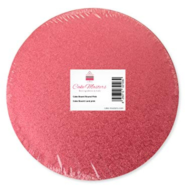Cakeboard rund 30cm pink